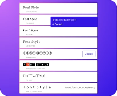 Fonts Copy and Paste