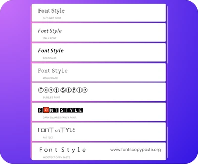 copy paste font maker