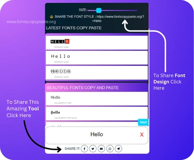 Share Fonts Copy Paste Design